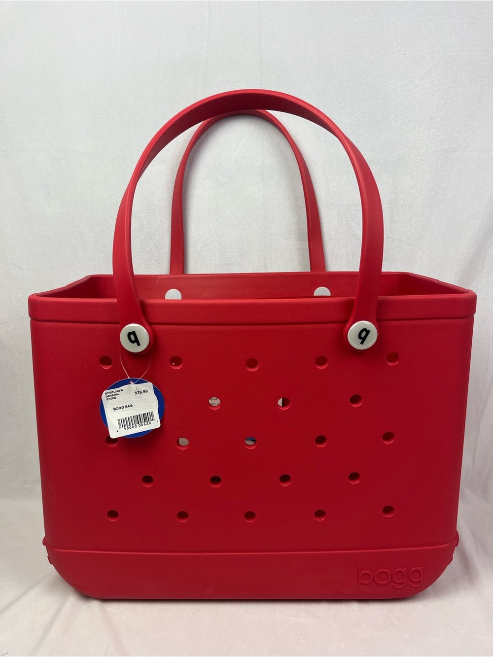 NEW Bogg Bag Unisex Waterproof & Washable Original Tote Bag, Red, Size Large
